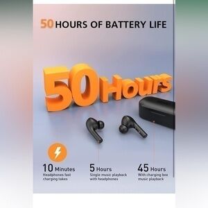 Wenkey true wireless earbuds wireless ss charging noose cancel water resistant